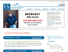 Tablet Screenshot of bedbugking.com